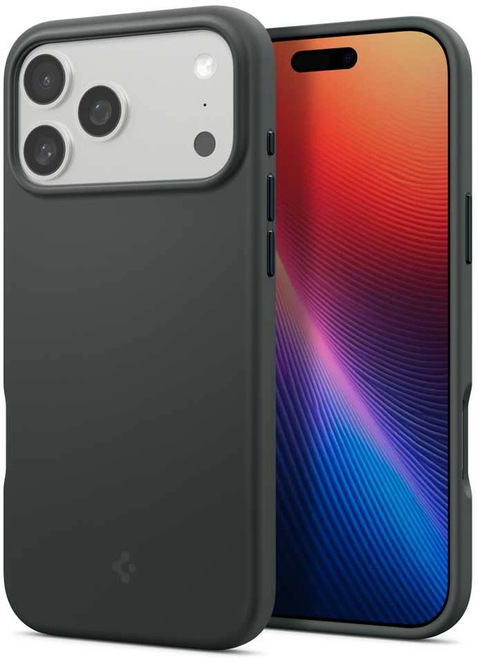 Spigen Silicone Fit Mag MagSafe – dėklas skirtas Apple iPhone 17 Pro Abyss Žalias