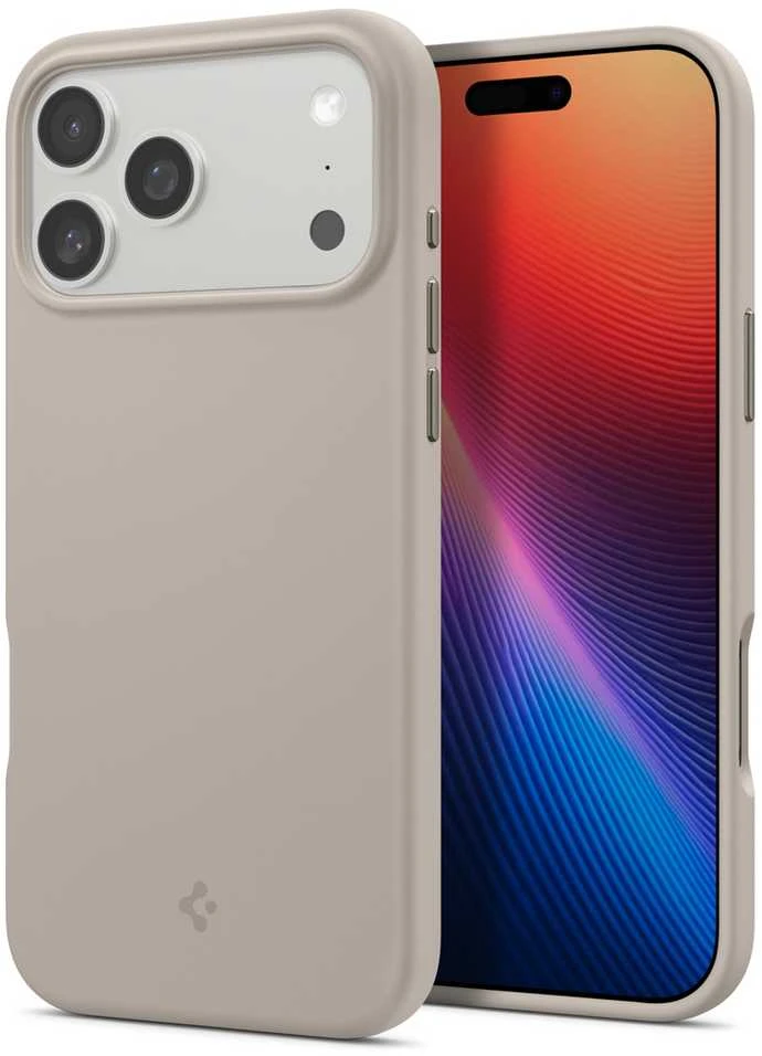 Dėklas Spigen Silicone Fit MagSafe, stone - iPhone 17 Pro Max