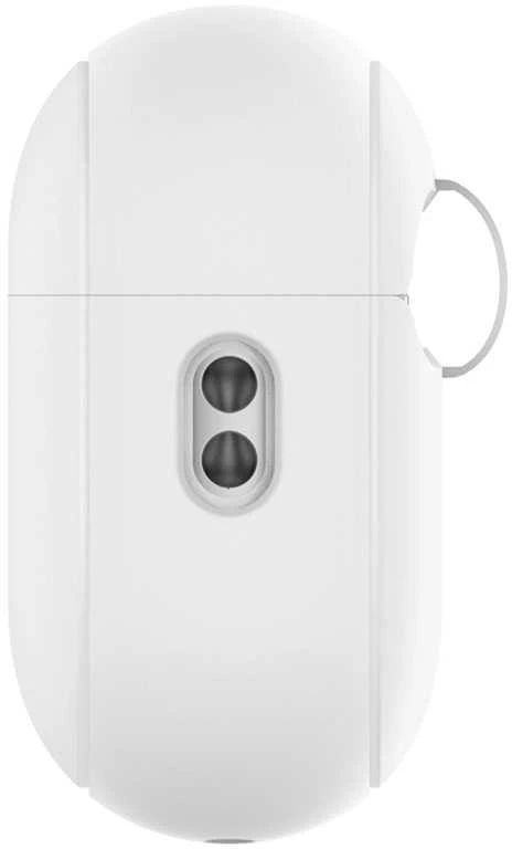 Spigen Silikoninis dėklas Silicone Fit baltas + pilkas dirželis - AirPods Pro (2-os kartos)