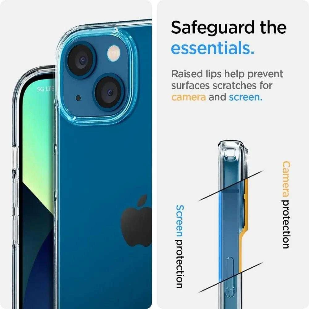 Spigen Liquid Crystal dėklas skirtas Apple iPhone 13, spalva - Crystal Clear