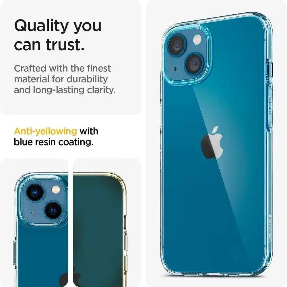 Spigen Liquid Crystal dėklas skirtas Apple iPhone 13, spalva - Crystal Clear