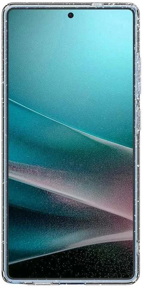 Dėklas Spigen skystųjų kristalų „Samsung Galaxy S25 Ultra“ – skaidrūs blizgučiai