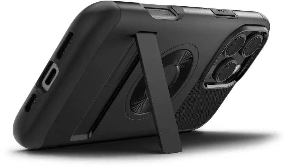 Dėklas Spigen Slim Armor MagSafe, juodos spalvos – Apple iPhone 16 Pro