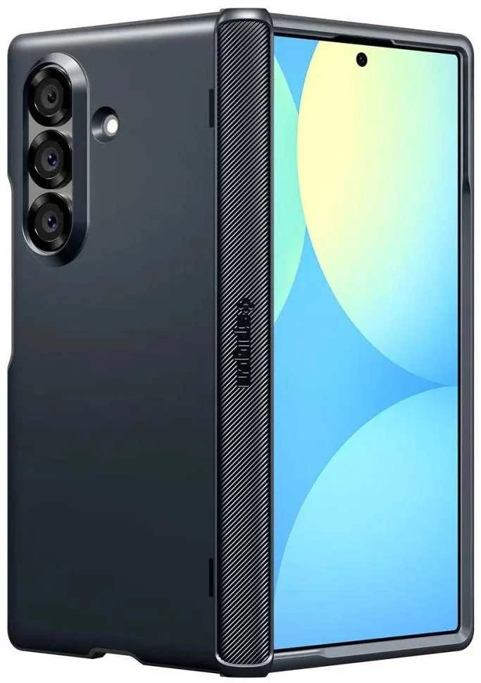 Dėklas „Spigen Slim Armor Pro MagSafe“, metalinis šiferio spalvos – „Samsung Galaxy Z Fold7“