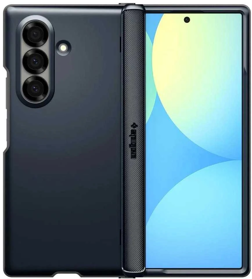 Dėklas „Spigen Slim Armor Pro MagSafe“, metalinis šiferio spalvos – „Samsung Galaxy Z Fold7“
