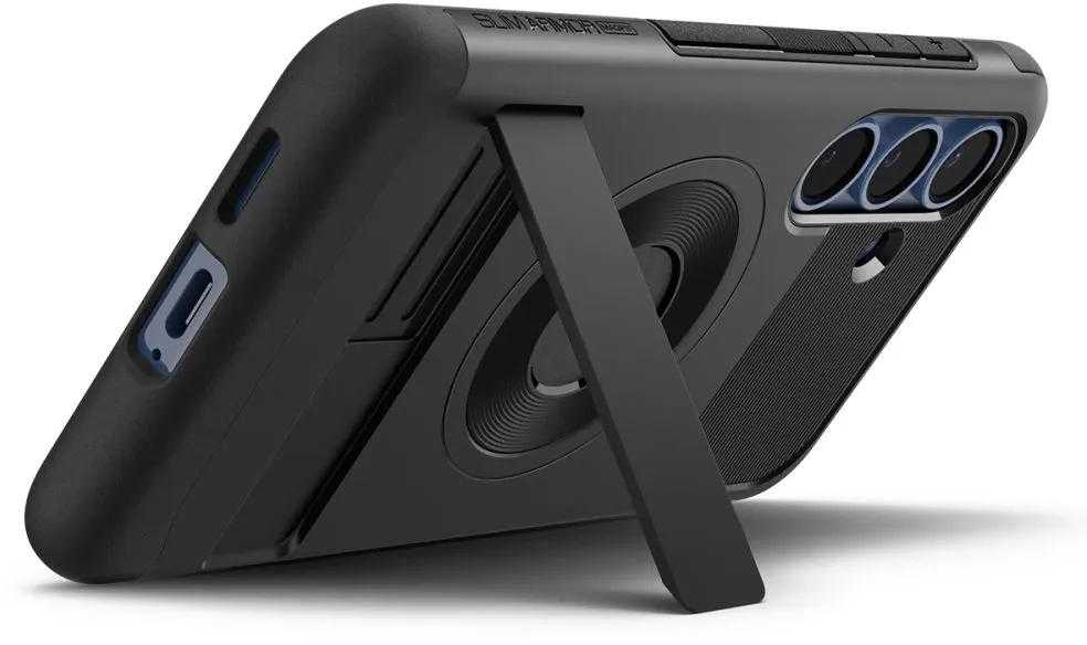 Spigen Slim Armor dėklas MagSafe, skirtas Samsung Galaxy S25 Plus – Juodas