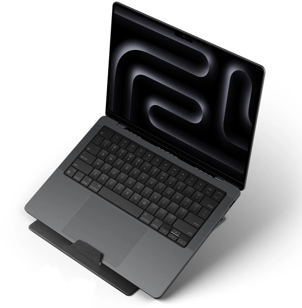 Spigen Slim Fold Nešiojamas kompiuteris & Planšetė Stand LD201-S8, juodas