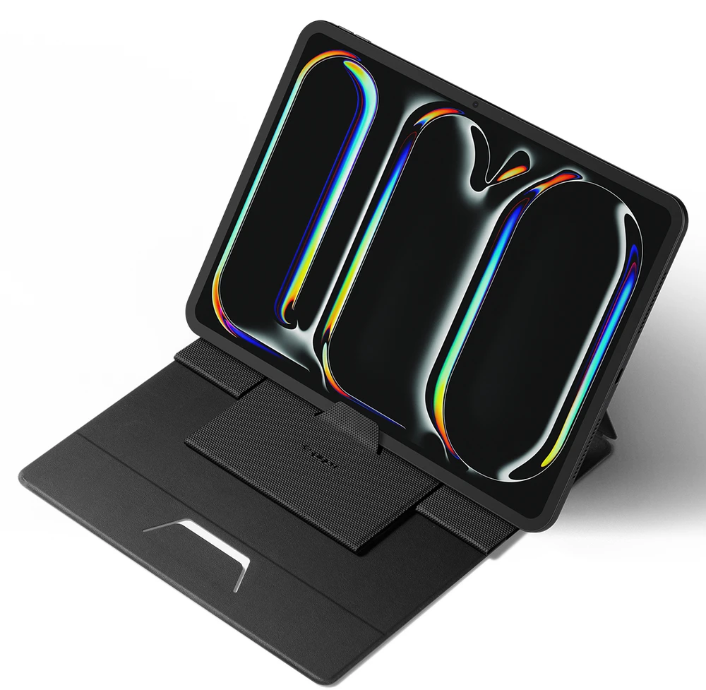Spigen Slim Fold Nešiojamas kompiuteris & Planšetė Stand LD201-S8, juodas