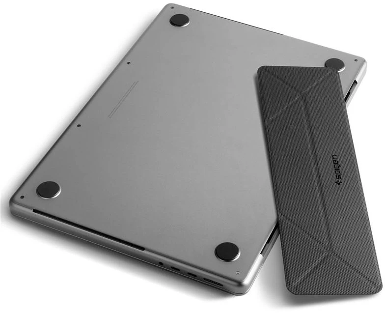 Ergonomiškas stovas Spigen Slimfold Nešiojamas kompiuteris Stand LD201-S4, juodas