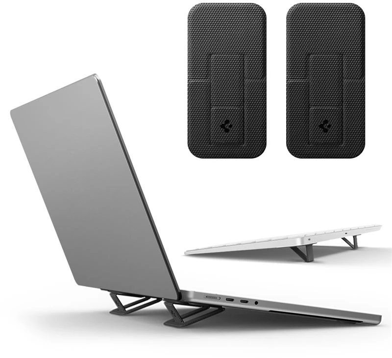 Ergonomiškas stovas Spigen Slimfold Nešiojamas kompiuteris Stand LD201-S2, juodas