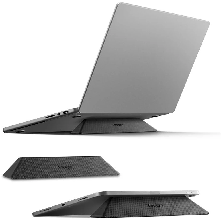 Ergonomiškas stovas Spigen Slimfold Nešiojamas kompiuteris Stand LD201-S4, juodas