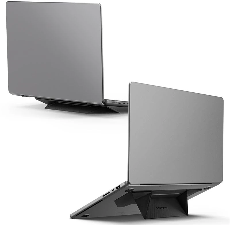 Ergonomiškas stovas Spigen Slimfold Nešiojamas kompiuteris Stand LD201-S3, juodas