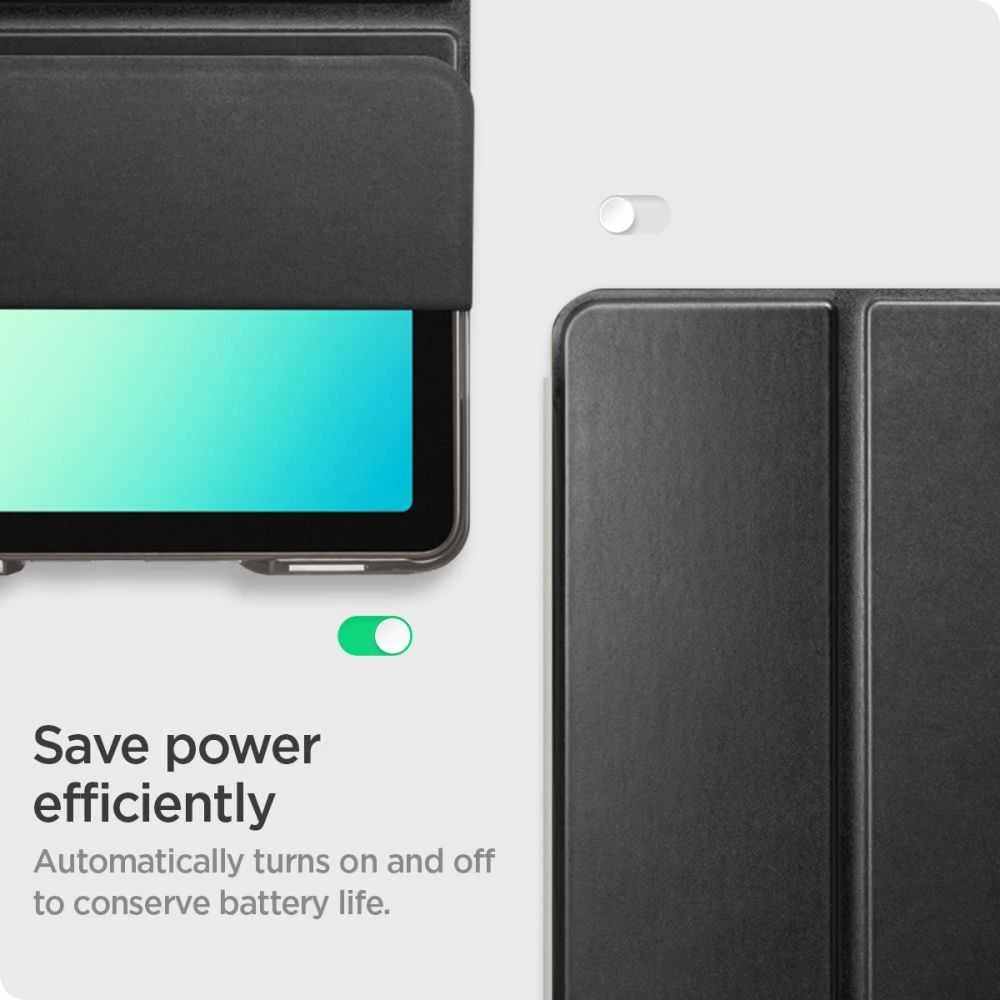 Spigen Smart Fold dėklas planšetei Galaxy Tab A9+ / A11+ Plus 11.0 X210 / X215 / X216 / X230 / X235 / X236 juodos spalvos