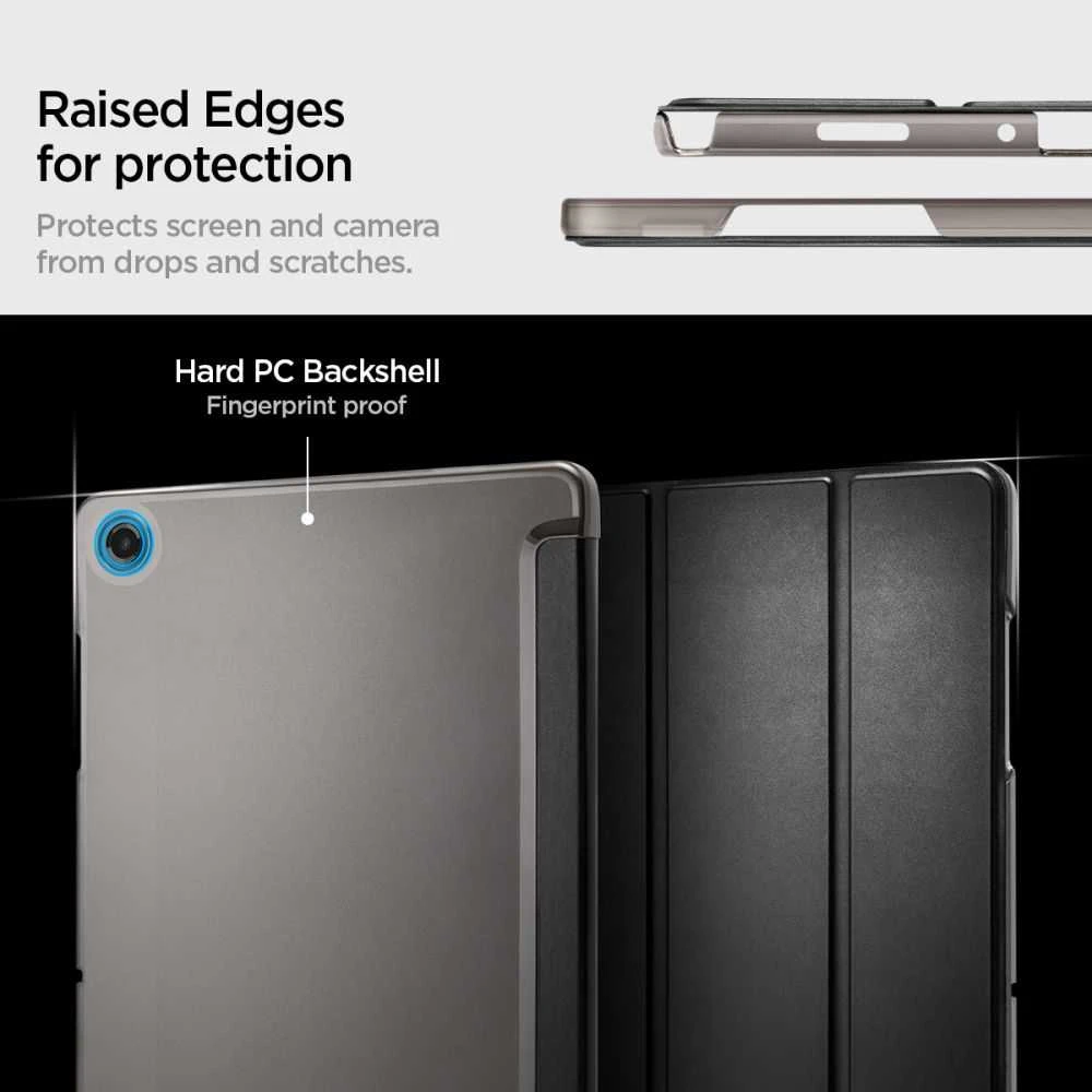 Spigen Smart Fold dėklas planšetei Galaxy Tab A9+ / A11+ Plus 11.0 X210 / X215 / X216 / X230 / X235 / X236 juodos spalvos