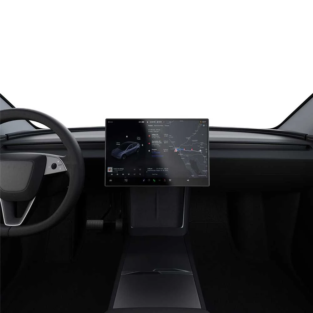 Ekrano apsauginis stiklas Spigen Tesla EZ Fit antirefleksinis matinis FC, juodas - Tesla Model Y L 2026