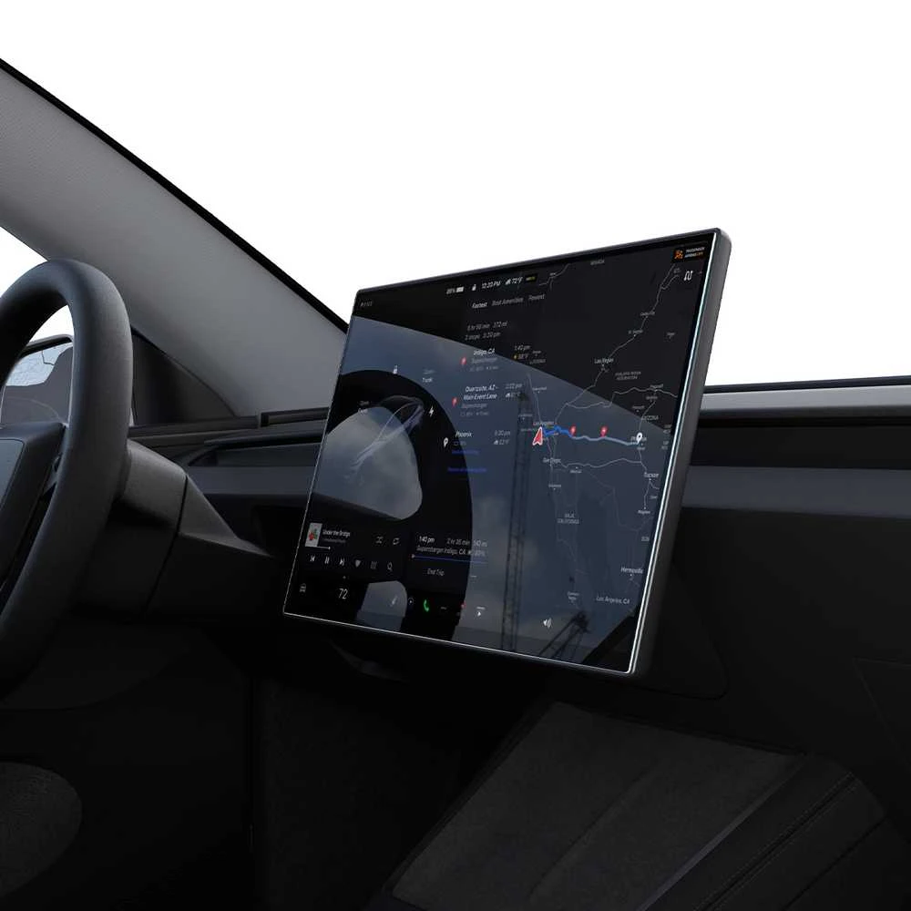 Ekrano apsauginis stiklas Spigen Tesla EZ Fit skaidrus, permatomas - Tesla Model Y L 2026