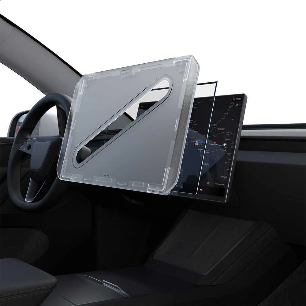 Ekrano apsauginis stiklas Spigen Tesla EZ Fit skaidrus, permatomas - Tesla Model Y L 2026