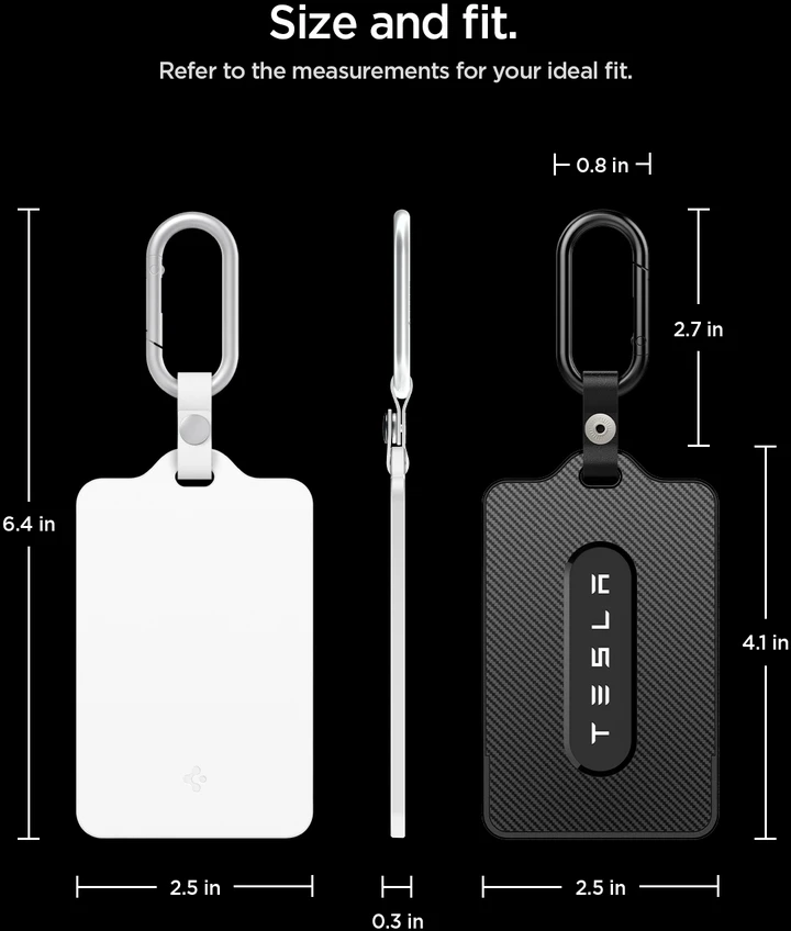 Spigen Tesla kortelių laikiklis, 2 vnt., juodas ir baltas – Tesla rakto kortelė