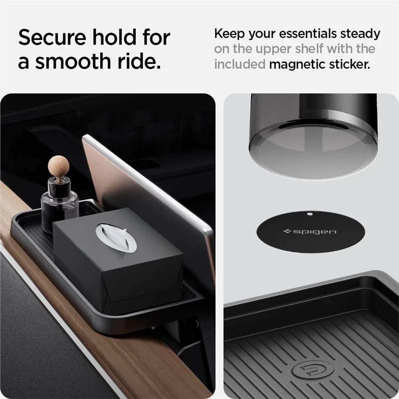 Spigen Tesla Under Screen Storage Organizer, juodas - Tesla Model Y/3