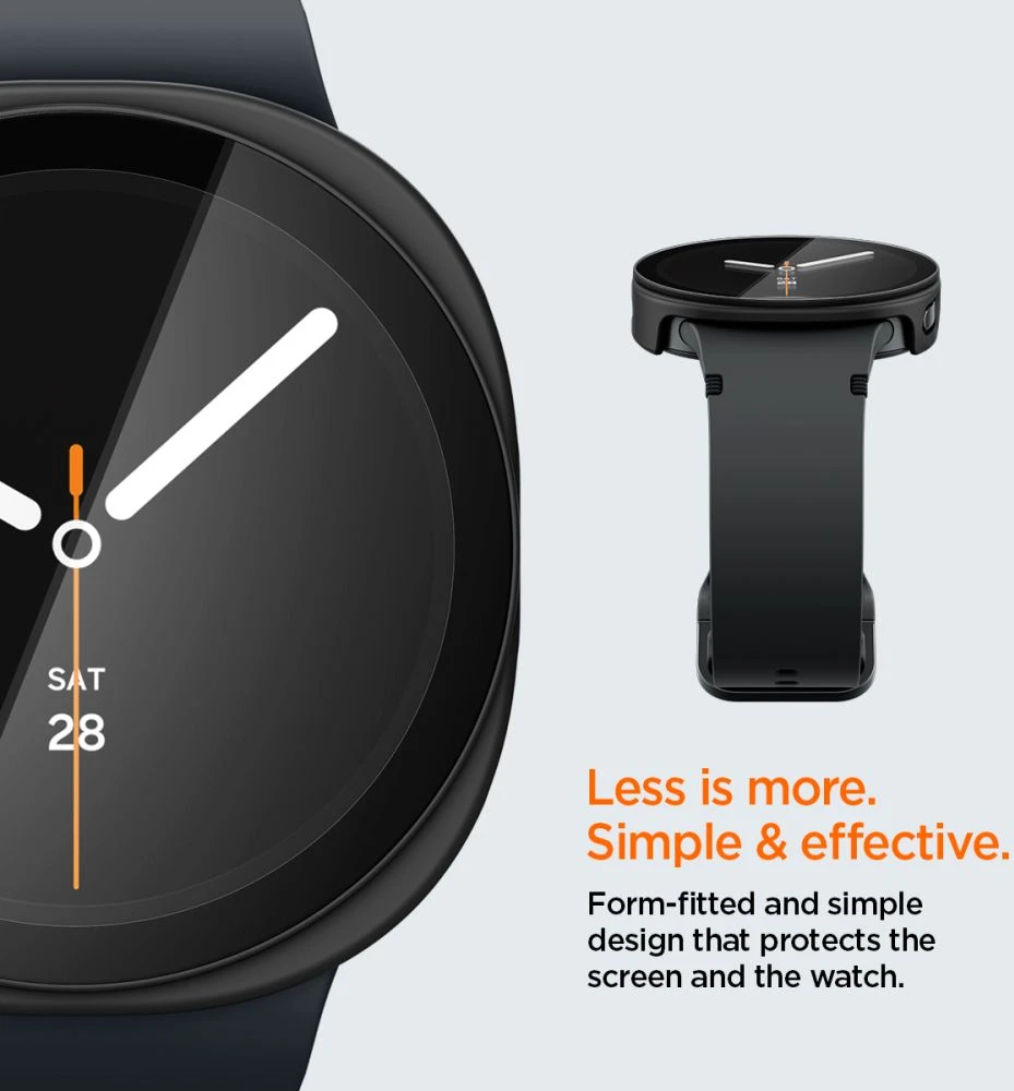 SPIGEN THIN FIT 360 SAMSUNG GALAXY WATCH 8 / 9 (44 MM) Juodas