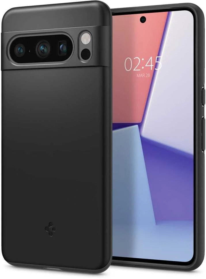 Dėklas Spigen Thin Fit, juodas - Google Pixel 8 Pro