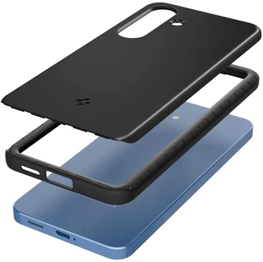 Spigen Thin Fit Mag MagSafe – dėklas skirtas Samsung Galaxy S25 Juodas