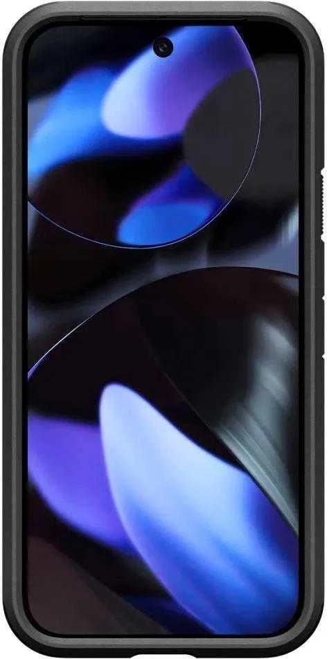 Dėklas „Spigen Tough Armor“, metalinis skalūno spalvos – „Google Pixel 9 Pro“ / „Pixel 9“