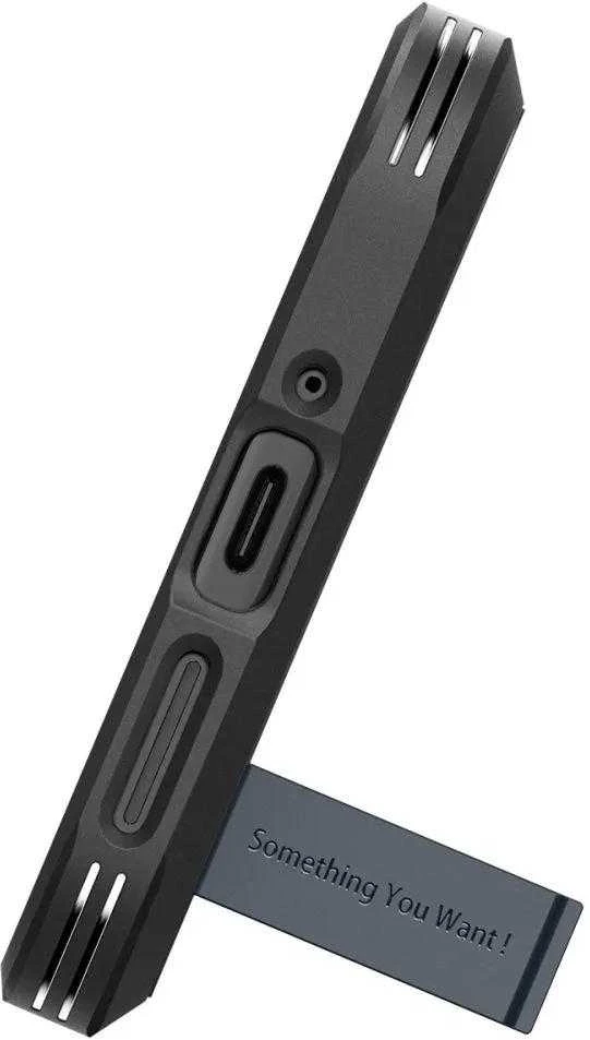 Dėklas „Spigen Tough Armor“, metalinis skalūno spalvos – „Google Pixel 9 Pro“ / „Pixel 9“