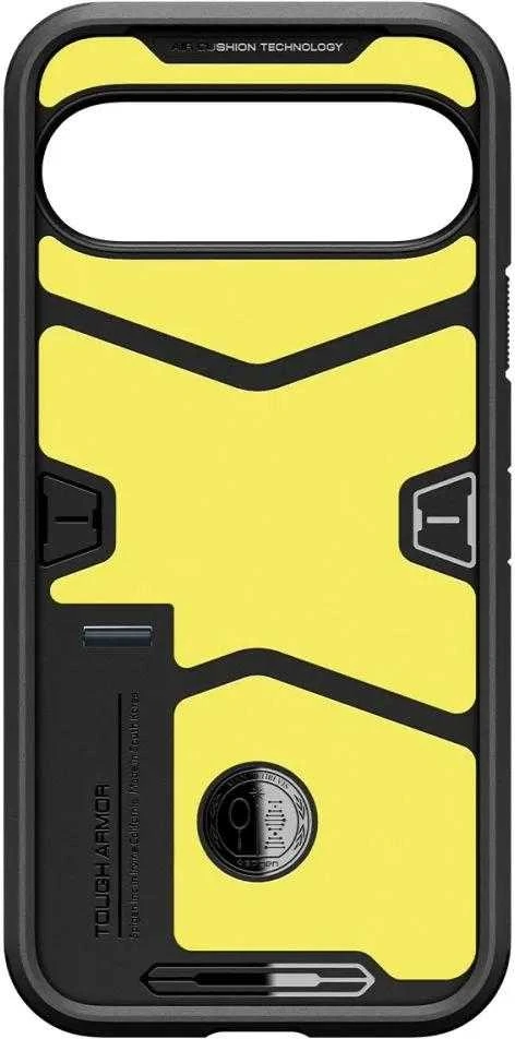 Dėklas „Spigen Tough Armor“, metalinis skalūno spalvos – „Google Pixel 9 Pro“ / „Pixel 9“