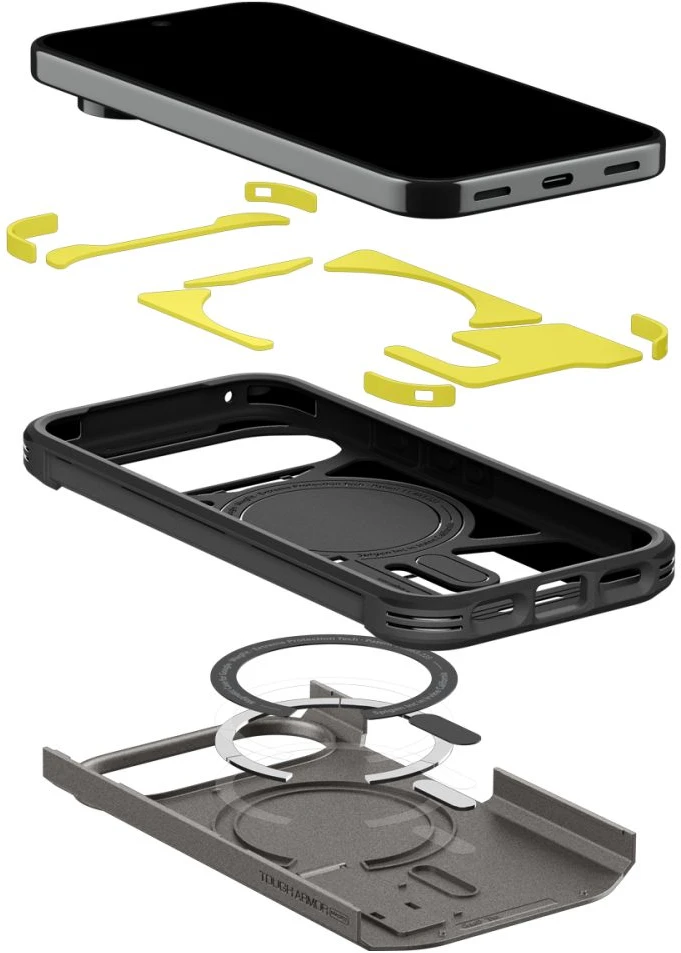 SPIGEN TOUGH ARMOR MAG MAGSAFE DĖKLAS GOOGLE PIXEL 11 PRO GUNMETAL