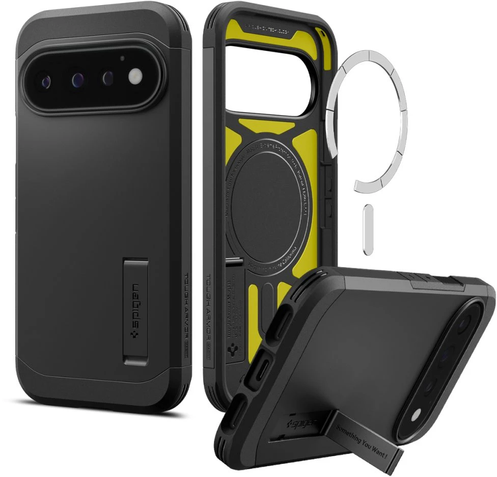 SPIGEN TOUGH ARMOR MAG MAGSAFE DĖKLAS GOOGLE PIXEL 11 PRO Juodas