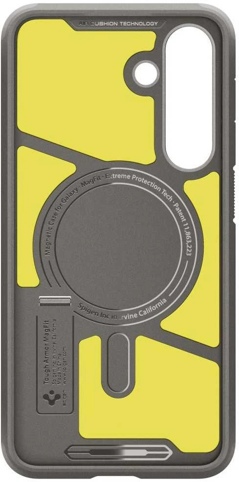 Spigen Tough Armor Mag MagSafe dėklas skirtas Samsung Galaxy S25 FE – Graphite