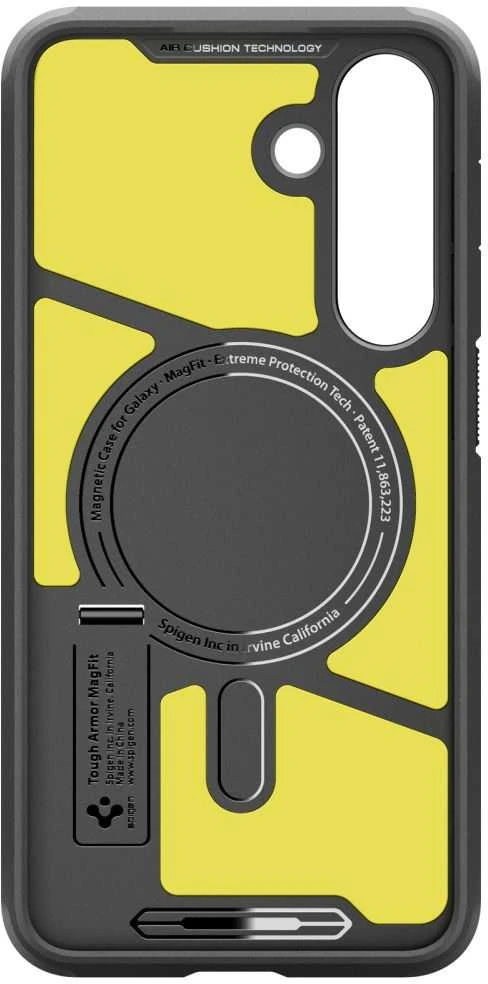 „Spigen Tough Armor MagSafe“ dėklas, juodas - „Samsung Galaxy S25 FE“