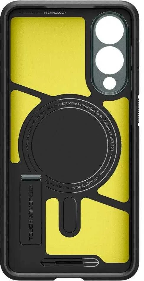 Spigen Tough Armor MagSafe dėklas skirtas Samsung Galaxy S25 Edge – Žalias/juodos spalvos