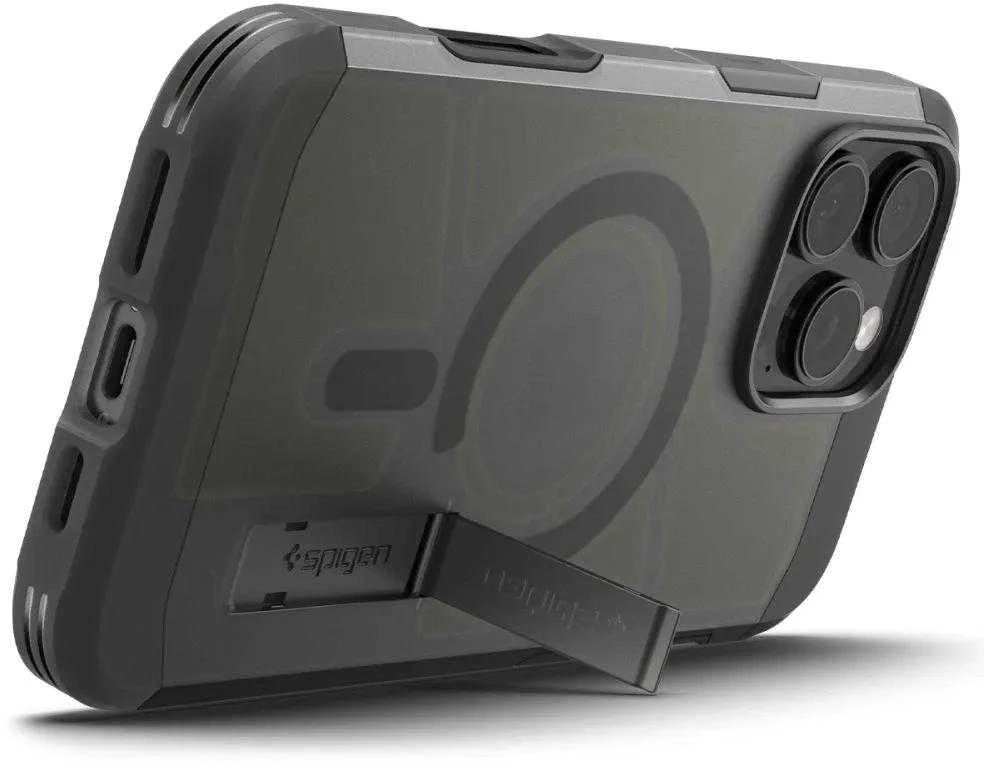Spigen Tough Armor "T" Mag MagSafe dėklas iPhone 16 Pro - juodas