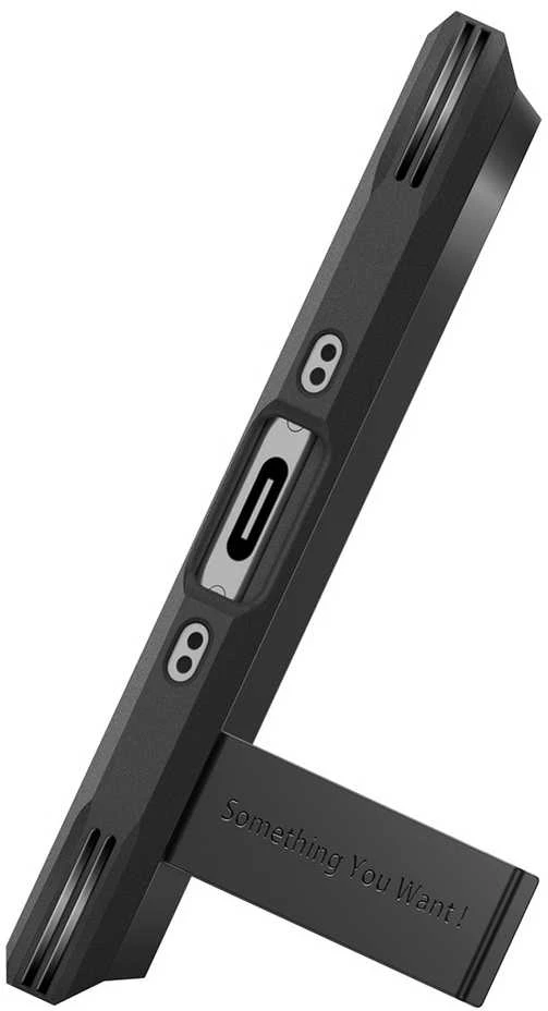 Spigen Tough Armor "T" MagSafe dėklas skirtas Apple iPhone 17 Air – juodos spalvos