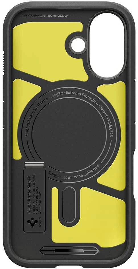 Spigen Tough Armor "T" MagSafe dėklas skirtas Apple iPhone 17 – pilkos spalvos