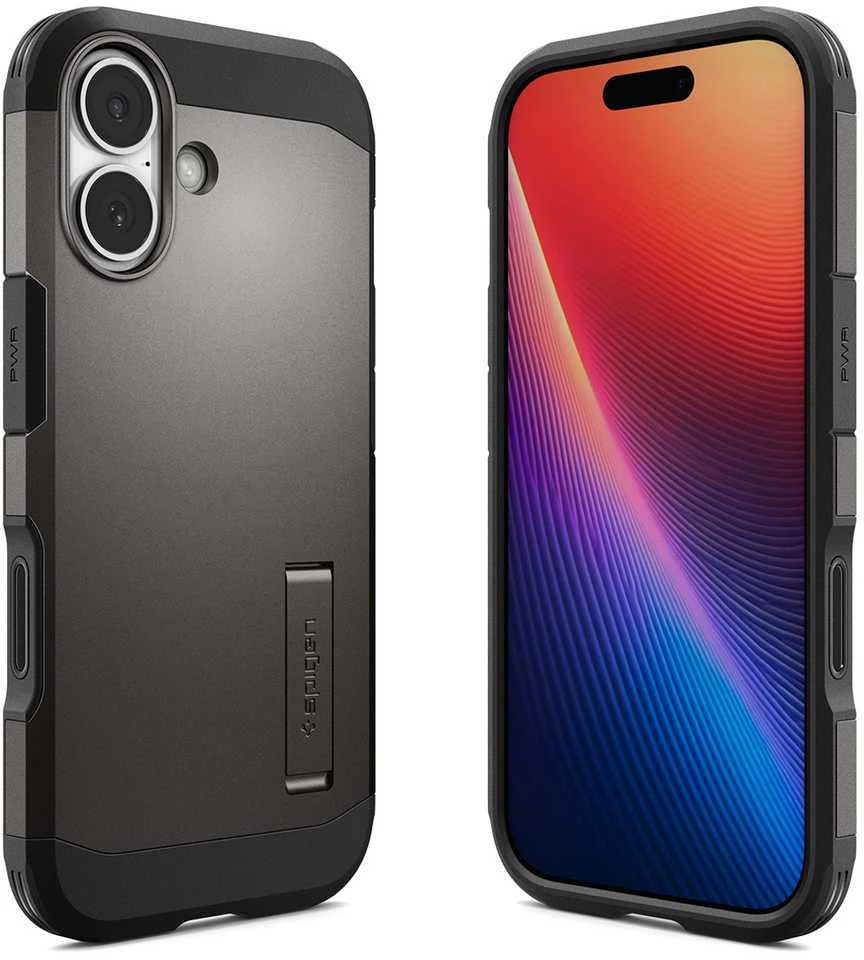 Spigen Tough Armor "T" MagSafe dėklas skirtas Apple iPhone 17 – pilkos spalvos