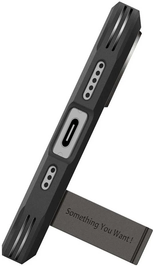 Spigen Tough Armor "T" MagSafe dėklas skirtas Apple iPhone 17 – pilkos spalvos