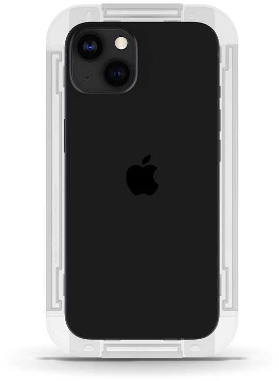 „Spigen tR EZ Fit“ skaidrumo jutiklis, atidarytas, 2 vnt. pakuotėje – „iPhone 13 mini“