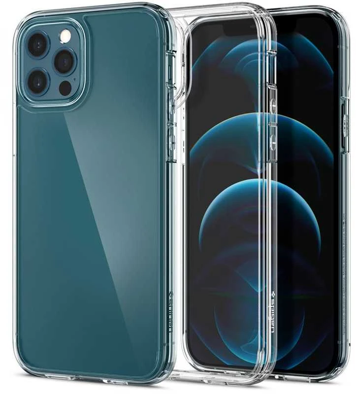 Spigen Ultra Hybrid dėklas skirtas Apple iPhone 12 Pro, spalva - Crystal Clear
