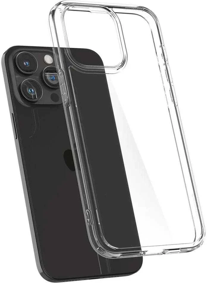 Spigen Ultra Hybrid dėklas skirtas Apple iPhone 15 Pro Max, spalva - Crystal Clear