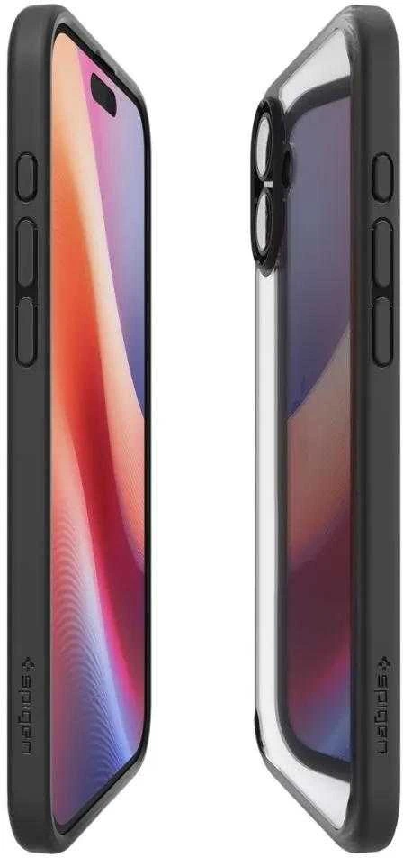Spigen Ultra Hybrid Apple iPhone 16 – dėklas telefonui juodos matinės spalvos