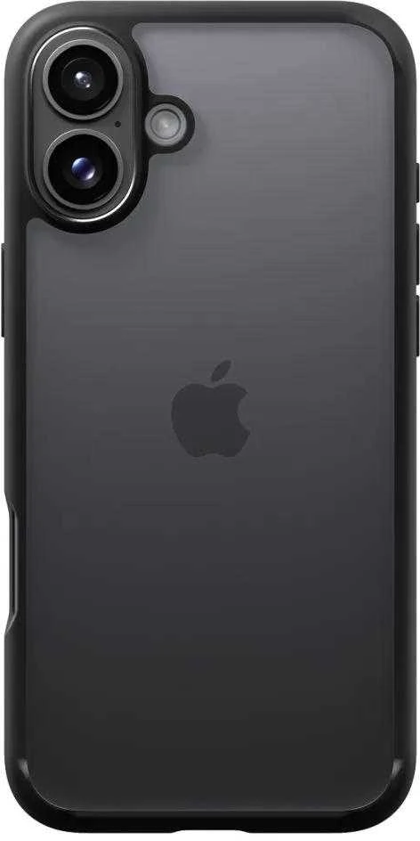 Spigen Ultra Hybrid Apple iPhone 16 – dėklas telefonui juodos matinės spalvos