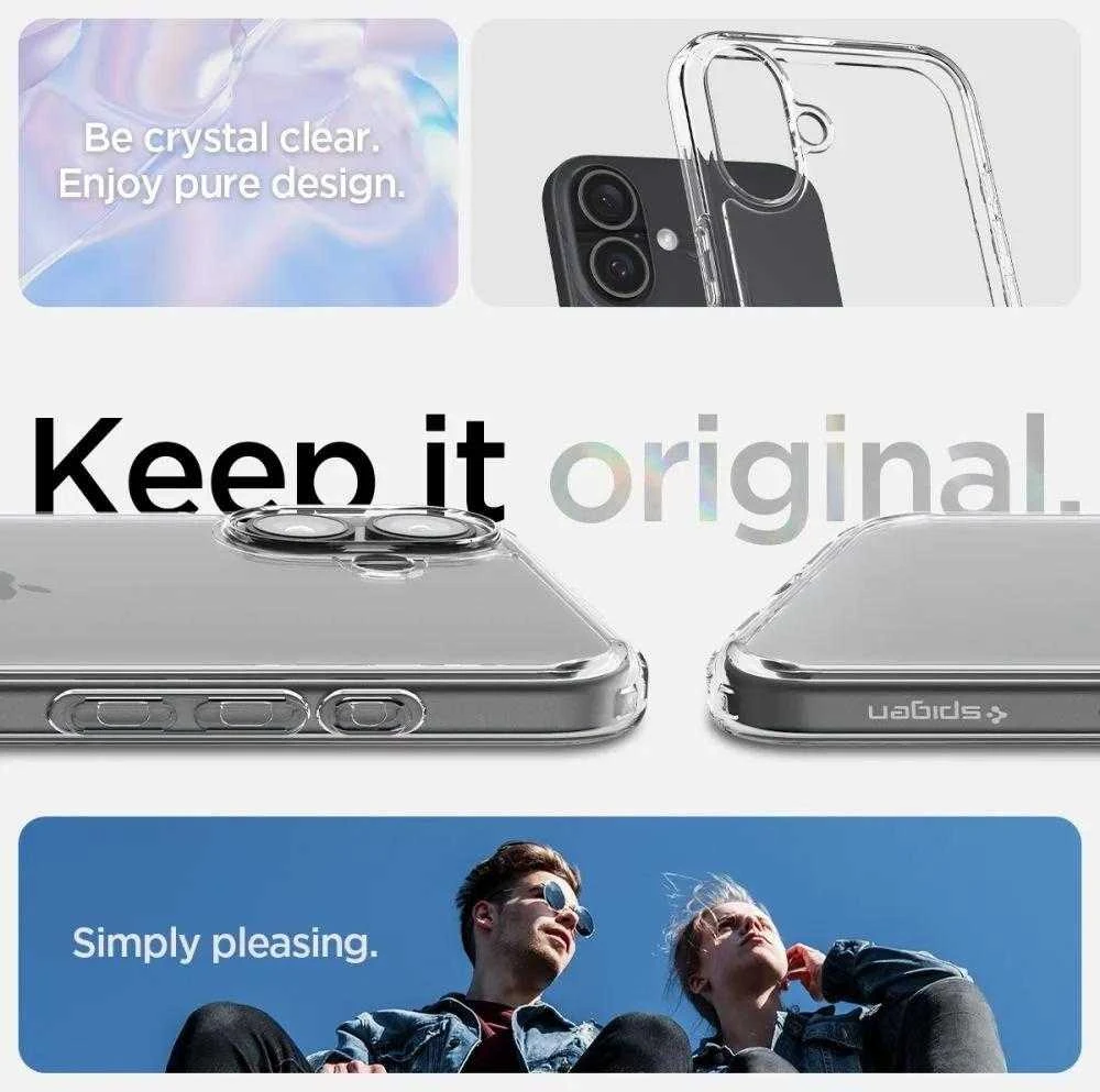 Spigen Ultra Hybrid Apple iPhone 16 – dėklas telefonui skaidrus