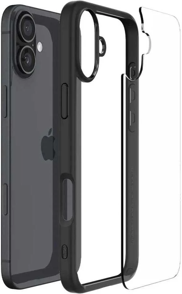 Dėklas Spigen Ultra Hybrid Apple iPhone 16 Plus 6.7″ matte juodos spalvos ACS08072