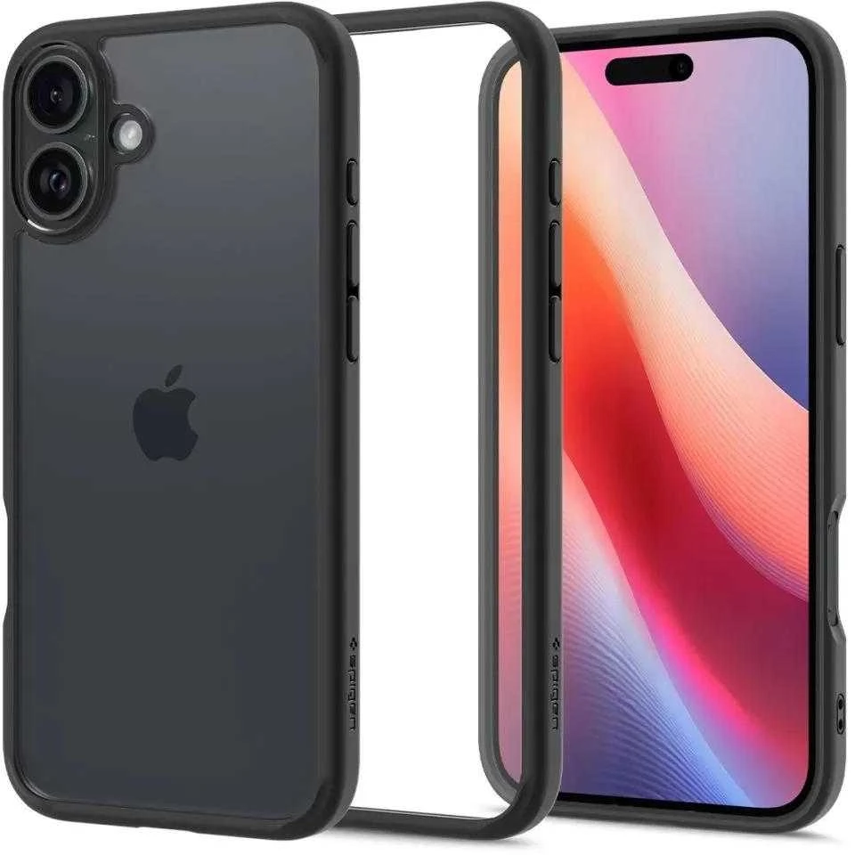 Dėklas Spigen Ultra Hybrid Apple iPhone 16 Plus 6.7″ matte juodos spalvos ACS08072
