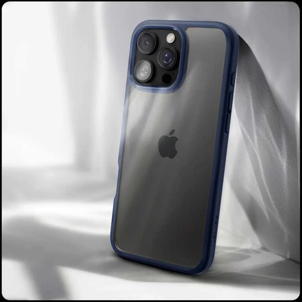 Spigen dėklas ULTRA HYBRID skirtas iPhone 16 Pro Max navy mėlynas