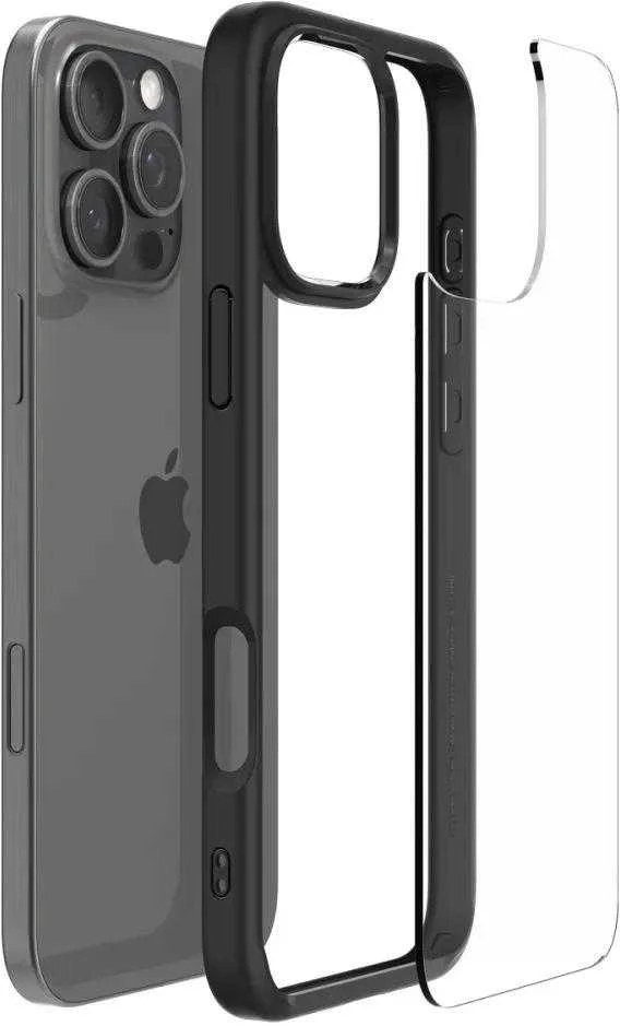 Spigen Ultra Hybrid Apple iPhone 16 Pro – dėklas telefonui juodos matinės spalvos