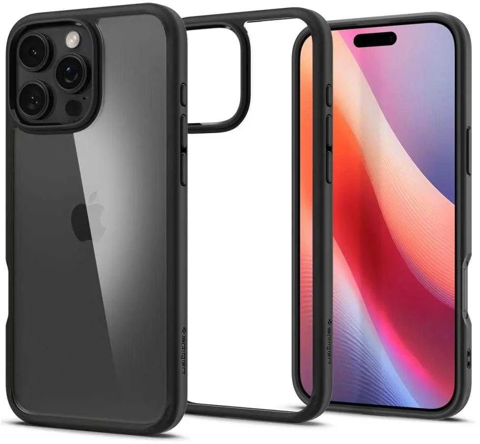 Spigen Ultra Hybrid Apple iPhone 16 Pro – dėklas telefonui juodos matinės spalvos
